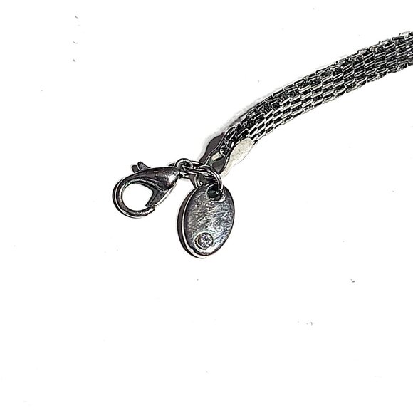 Silver-tone scale mail chain mail feather bib necklace bundle - Picture 8 of 12